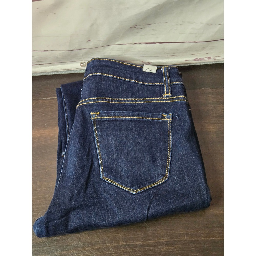 KanCan High Rise Skinny Jeans Dark Wash Indigo Stretch Denim KC7092R Size 9 28